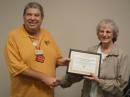 Phyllisan West, KA4FZI receives ARRL service award